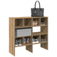 Vidaxl schoenenrekken 2 st stapelbaar 89,5x30x40 cm artisanaal eiken