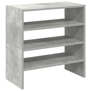 Vidaxl schoenenrekken 2 st stapelbaar 60x30x30,5 cm betongrijs - afbeelding 2