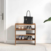 Vidaxl schoenenrekken 2 st stapelbaar 60x30x30,5 cm oud houtkleurig - afbeelding 3