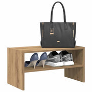 Vidaxl schoenenrek stapelbaar 60x30x30,5 cm artisanaal eikenkleurig - afbeelding 1