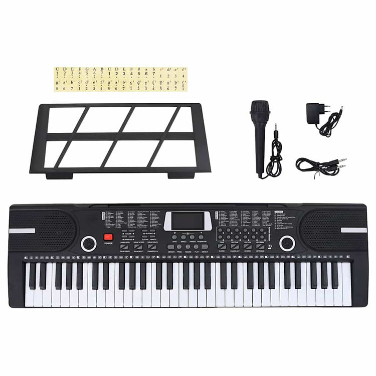 Vidaxl 61 toetsen piano elektrisch keyboard met muziekstandaard