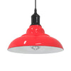 Vidaxl hanglamp in hoogte verstelbaar e27 ø31 cm metaal glanzend rood