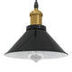 Vidaxl hanglamp in hoogte verstelbaar e27 ø22 cm metaal glanzend zwart