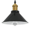Vidaxl hanglamp in hoogte verstelbaar e27 ø22 cm metaal glanzend zwart