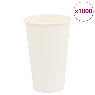 Vidaxl papieren koffiekopjes 1000 st 16oz 400 ml wit