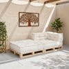 Vidaxl modulaire bankstel 70x70x54 stof crème