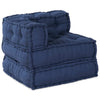Vidaxl modulair hoekbank indigo 70 x 70 x 56 cm stof