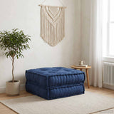 Vidaxl modulair sofabet stof indigo 70 x 70 x 36 cm - afbeelding 1
