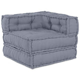 Vidaxl modulair sofabet stof grijs 70 x 70 x 56 cm - afbeelding 2