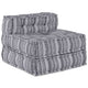 Vidaxl modulair sofabet stof grijze print 70 x 70 x 56 cm