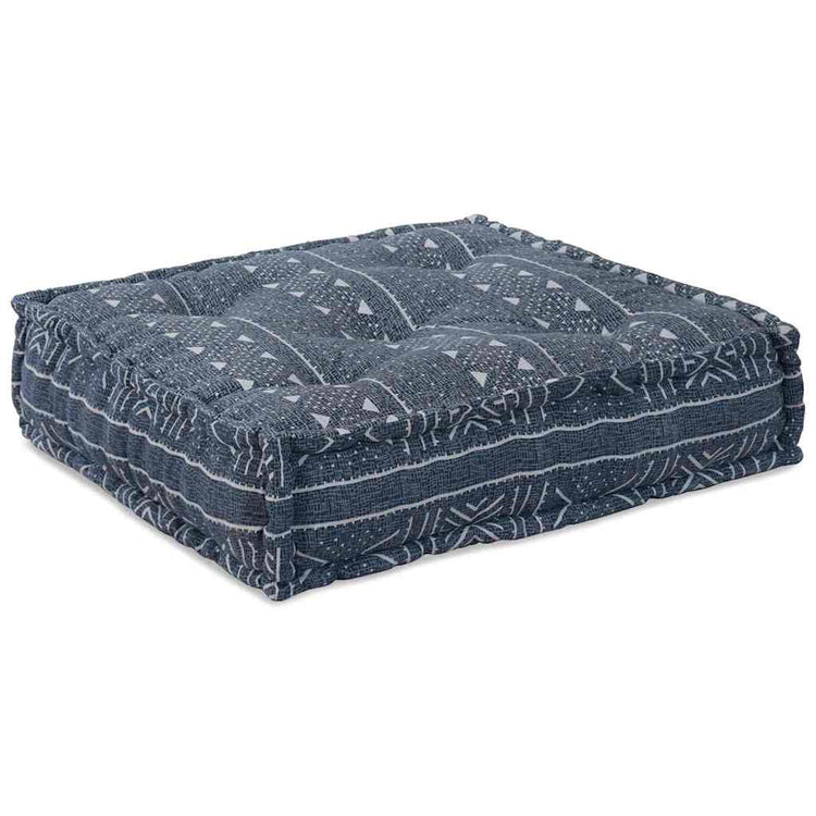 Vidaxl modulair bank indigo print 70 x 70 x 56 cm stof