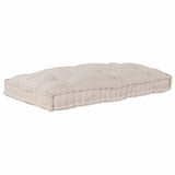 Vidaxl pallet sofa kussen crèmekleurig 120 x 80 x 12 cm stof - afbeelding 2