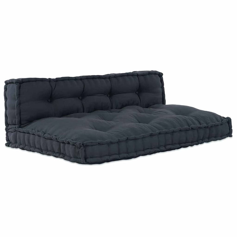Vidaxl modulair bank 2 pcs antraciet 120 x 80 x 38 cm stof