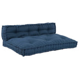 Vidaxl pallet sofa kussen 2 st stof indigo 120 x 80 x 38 cm - afbeelding 2