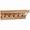 Vidaxl kapstok met plank bruin 73 x 19 x 23 cm massief acaciahout