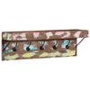 Vidaxl kapstok met plank bruin 73 x 19 x 23 cm massief gerecycled hout