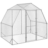 Vidaxl kippenren 2,5x2x2,25 m gegalvaniseerd staal - afbeelding 2