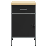 Vidaxl werkbank met lade met opslag zwart en grijs 50 x 55 x 85 cm - afbeelding 3