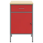Vidaxl werkbank rood en grijs 50 x 55 x 85 cm engineered hout en staal - afbeelding 3