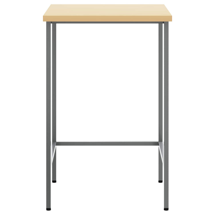 Vidaxl hoektafel grijs 55 x 55 x 85 cm staal en geg engineered hout