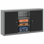Vidaxl gereedschapskast zwart en grijs 100 x 20 x 55 cm staal - afbeelding 3