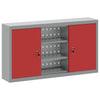 Vidaxl gereedschapskast met plank rood en grijs 50 x 20 x 55 cm