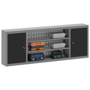 Vidaxl gereedschapskast zwart en grijs 150 x 20 x 55 cm staal - afbeelding 3