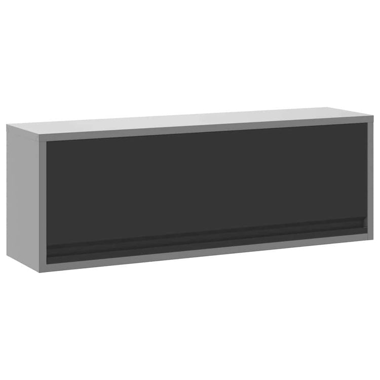 Vidaxl gereedschapskast zwart en grijs 100 x 25 x 35 cm staal