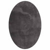 Vidaxl vloerkleden ovaal huarte antraciet 140 x 200 cm 100% polyester
