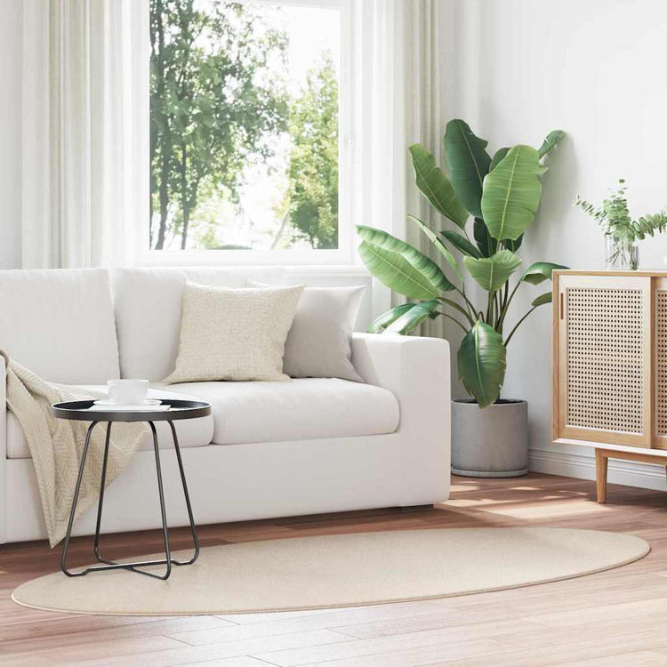 Vidaxl tapijt huarte beige 100 x 200 cm 100% polyester