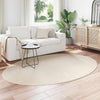 Vidaxl vloerkleden ovaal huarte beige 160 x 230 cm 100% polyester