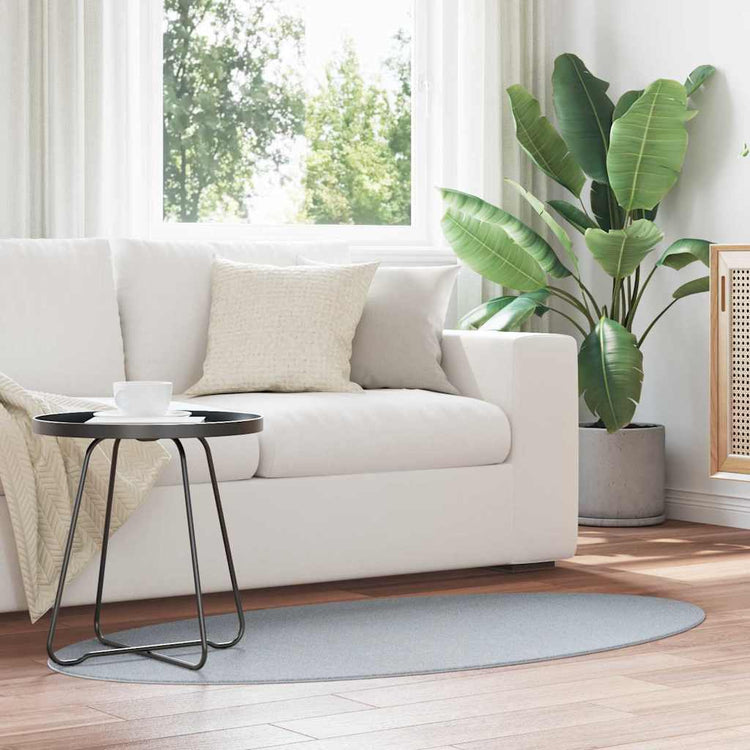 Vidaxl tapijt huarte grijs 80 x 150 cm 100% polyester