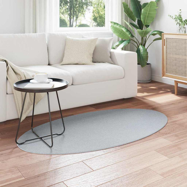 Vidaxl tapijt huarte grijs 80 x 150 cm 100% polyester