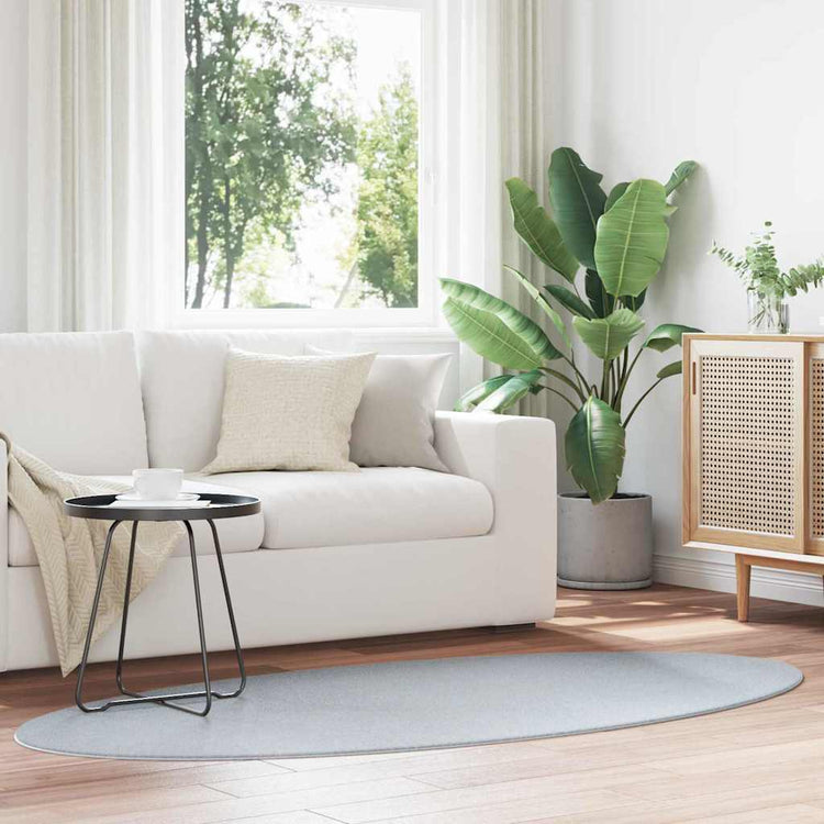 Vidaxl tapijt huarte grijs 100 x 200 cm 100% polyester