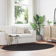 Vidaxl tapijt huarte zwart 160 x 230 cm 100% polyester - afbeelding 1
