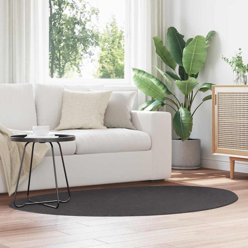 Vidaxl vloerkleden huarte antraciet 120 x 170 cm polyester