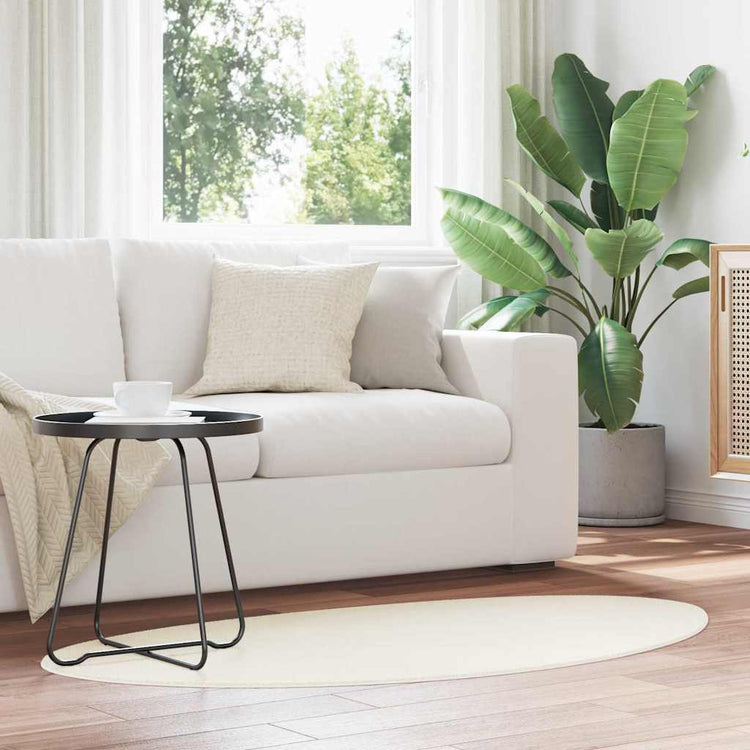 Vidaxl tapijt huarte crèmekleurig 160 x 230 cm polyester