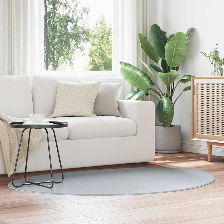 Vidaxl tapijt huarte grijs 120 x 170 cm polyester