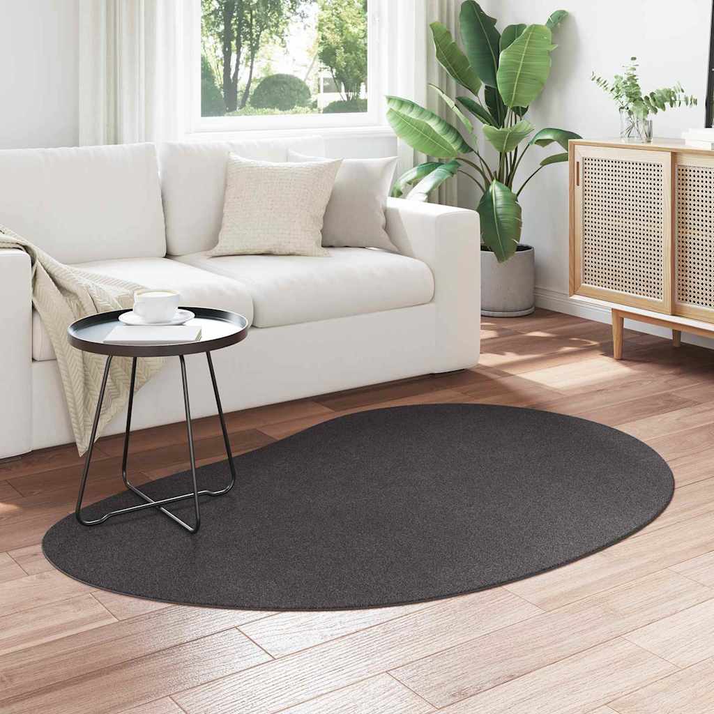 Vidaxl vloerkleden huarte antraciet 120 x 170 cm polyester