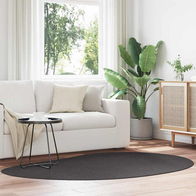 Vidaxl tapijt huarte antraciet 140 x 200 cm polyester