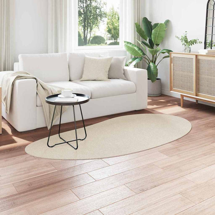 Vidaxl tapijt huarte beige 100 x 200 cm polyester