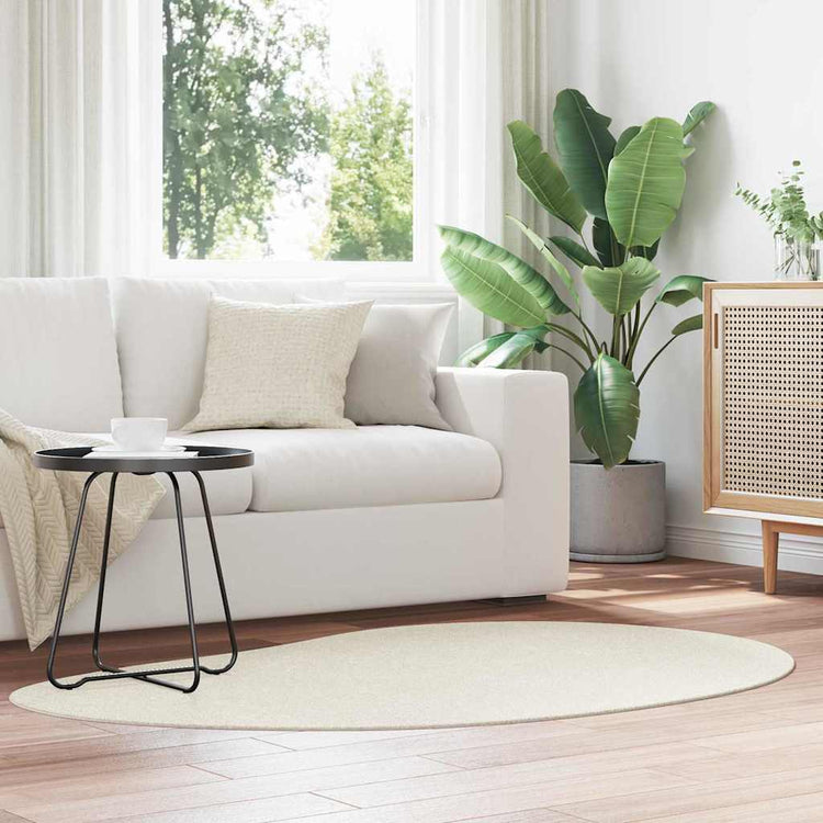 Vidaxl tapijt huarte crèmekleurig 120 x 170 cm polyester