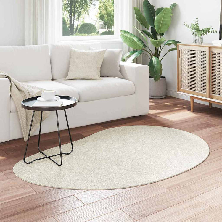 Vidaxl tapijt huarte crèmekleurig 120 x 170 cm polyester