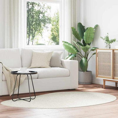 Vidaxl tapijt huarte crèmekleurig 140 x 200 cm polyester