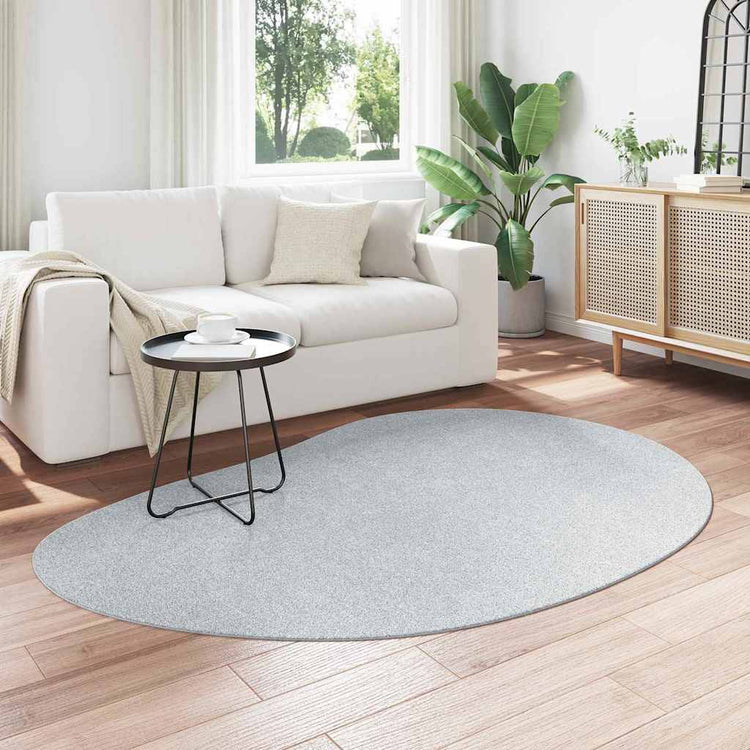 Vidaxl tapijt huarte grijs 140 x 200 cm polyester