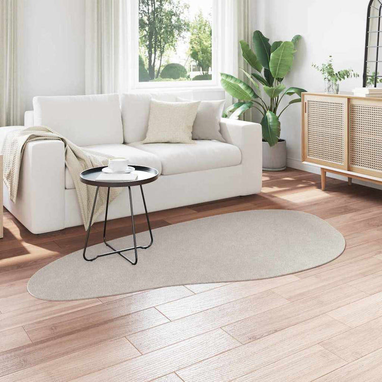 Vidaxl tapijt huarte zand 100 x 200 cm polyester