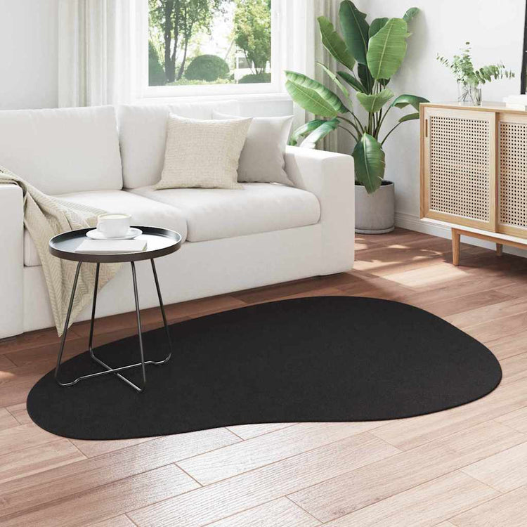 Vidaxl tapijt huarte zwart 120 x 170 cm polyester