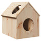Vidaxl kattenhuis 41x50x50 cm massief grenenhout