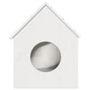 Vidaxl kattenhuis 41x50x50 cm massief grenenhout wit