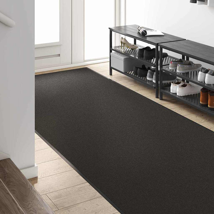 Vidaxl deurmat zwart 120 x 250 cm 100% polyamide